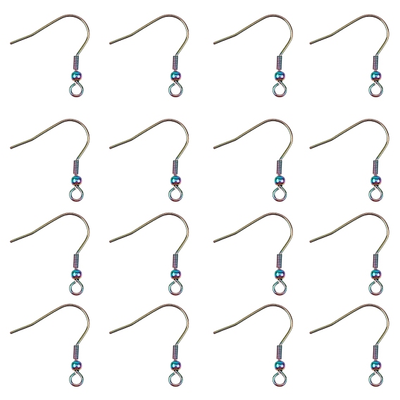 201 Stainless Steel Earring Hooks, Ear Wire, with Loop