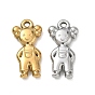 304 Stainless Steel Pendants, Girl with Overalls Charms