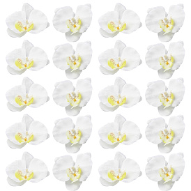 Ткань имитация фаленопсиса амабилиса, искусственные цветочные головки, принадлежности для фестивалей и вечеринок