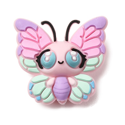 Cuentas de silicona, cuentas focales, mariposa