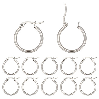 40 шт. 304 серьги-кольца из нержавеющей стали для женщин, кольцо
