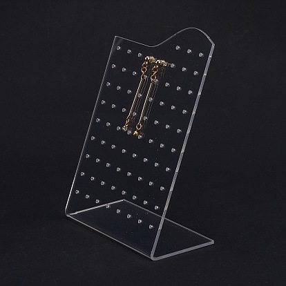 Акриловая рамка дисплея серьги, l-образный