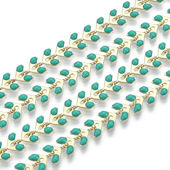 Цепочка из латуни, с эмалью, долговечный, без никеля , пайки