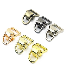 Zinc Alloy Suspension Clasps, Purse Strap Connectors Hardware Bags D Ring for DIY Purse Making