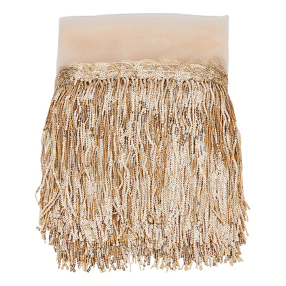 Лента из полиэстера с бахромой и кисточками из ПВХ с блестками/пайетками, обрезка кисточки, для аксессуаров для штор