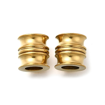 304 из нержавеющей стали бусы, ионное покрытие (ip), колонка, 11x11 мм, отверстие : 6 мм