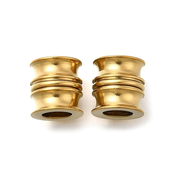 304 из нержавеющей стали бусы, ионное покрытие (ip), колонка, 11x11 мм, отверстие : 6 мм