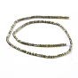 Electroplated Non-magnetic Synthetic Hematite Bead Strand, Cross