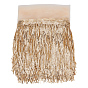 Лента из полиэстера с бахромой и кисточками из ПВХ с блестками/пайетками, обрезка кисточки, для аксессуаров для штор