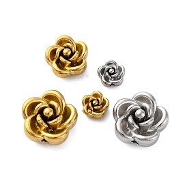 304 из нержавеющей стали бусы, роза