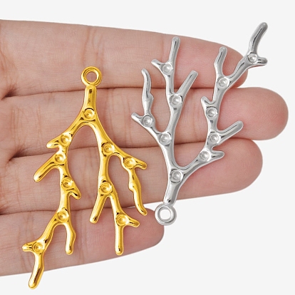 304 подвеска-ветка из нержавеющей стали со стразами