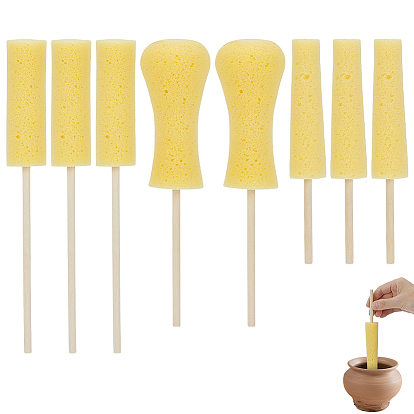 8 шт. 3 стили губчатая глиняная скульптура инструмент, с деревянной ручкой, инструменты для гончарного дела своими руками