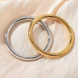 304 простые браслеты из нержавеющей стали для женщин