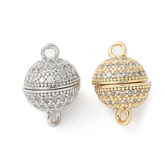 Латунные микро проложить кубического циркония магнитные застежки, без кадмия, без никеля и без свинца, круглые