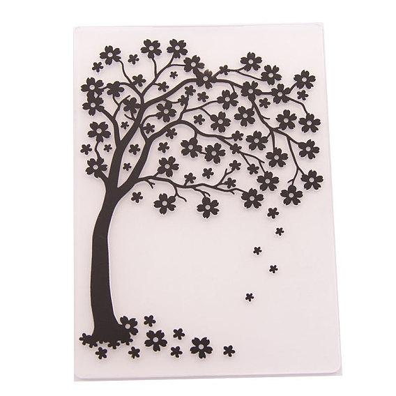 Transparent Plastic Embossing Template Folders, For DIY Scrapbooking/Photo Album Decorative/Embossed Paper, Stamp Sheets, Black