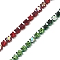 Iron Rhinestone Cup Chains, with Spool
