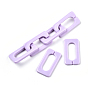 Opaque Acrylic Linking Rings, Quick Link Connectors, for Cross Chains Making, Rectangle