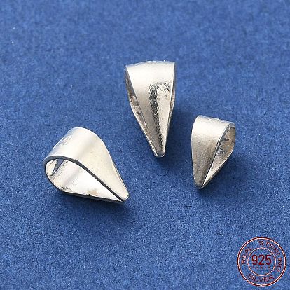 925 Sterling Silver Snap on Bails, with S925 Stamp