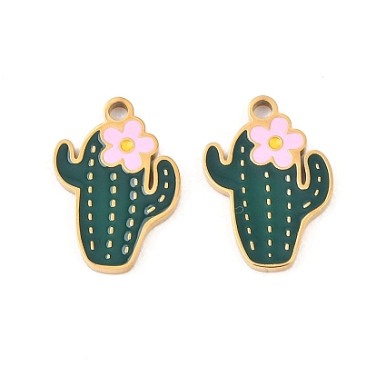 304 нержавеющей стальной эмали подвески, кактус прелести, ионное покрытие (ip)