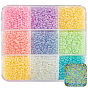 7200pcs 9 cuentas de burbujas luminosas de colores, bricolaje 3 d clavo de la decoración del arte mini granos de cristal, diminutas cuentas de uñas caviar