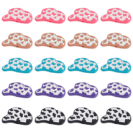 30 шт. 5 стили пластиковые бусины из ПВХ, ковбойской шляпе