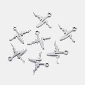 304 Stainless Steel Charms, Heartbeat