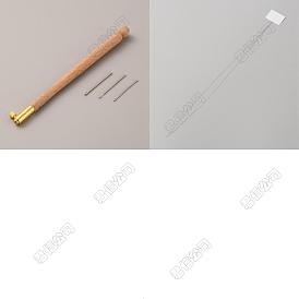 Outils de crochet de broderie française, y compris des crochets à tambour en bois, enfileurs de fer, outils de tissage d'aiguille de poinçon de broderie