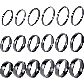 18шт. 18 стилей колец из нержавеющей стали