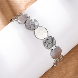 304 из нержавеющей стали манжеты браслеты, плоско-круглые