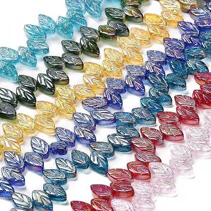 Стеклянные бусины с гальваническим покрытием , лист