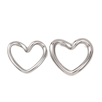 304 нержавеющей стали связывающий кольца, сердце, без потускнения