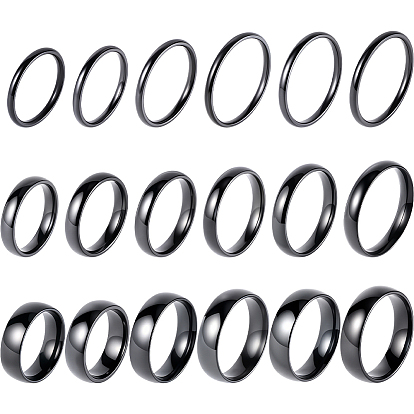 18шт. 18 стилей колец из нержавеющей стали