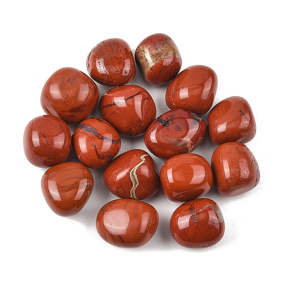 Натуральный красный бисер яшма, обваленные камни, нет отверстий / незавершенного, самородки