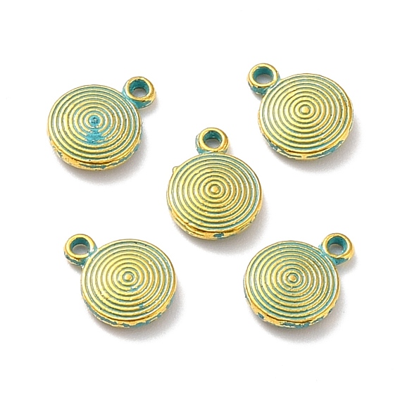 Alloy Charms, Flat Round
