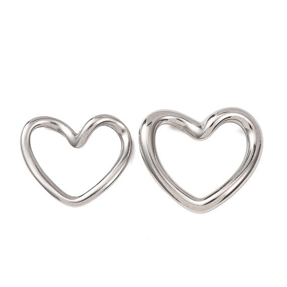 304 нержавеющей стали связывающий кольца, сердце, без потускнения