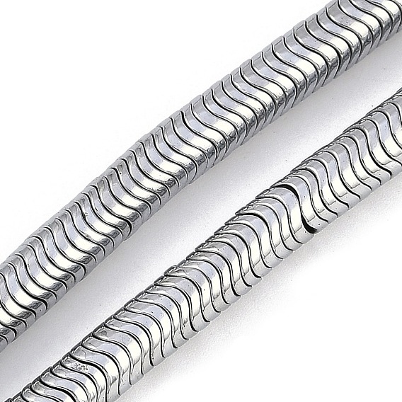 Гальванические нити из синтетических немагнитных гематитовых бусин, волнистый диск