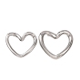 304 нержавеющей стали связывающий кольца, сердце, без потускнения