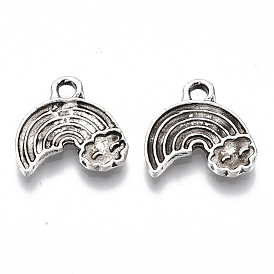 Tibetan Style Alloy Pendants, Cadmium Free & Lead Free, Rainbow