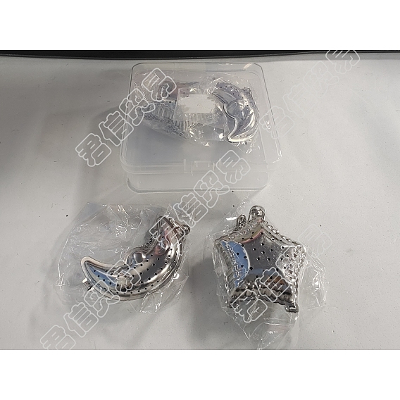 4Pcs 2 Style 304 Stainless Steel Tea Infuser, with Chain Hook, Tea Ball Strainer Infusers