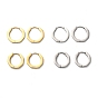 304 Stainless Steel Octagon Huggie Hoop Earrings