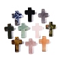 Natural & Synthetic Mixed Stone Pendants, Religion Cross Charms