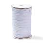 (Defective Closeout Sale: Spool was Yellowing) Flat Braided Elastic Rope Cord, Heavy Stretch Knit Elastic with Spool