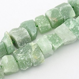 Pépites de pierres précieuses naturelles brins de perles, 12~16x6~15mm, Trou: 1mm, environ 15.7 pouce