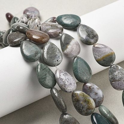 Природного индийского агата бисер нитей, квартира слеза