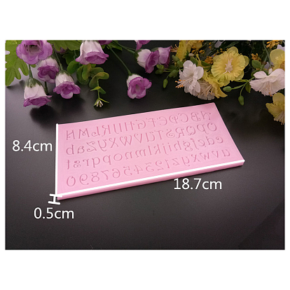Food Grade Silicone Molds, Fondant Molds, For DIY Cake Decoration, Chocolate, Candy, UV Resin & Epoxy Resin Jewelry Making, Letter and Number