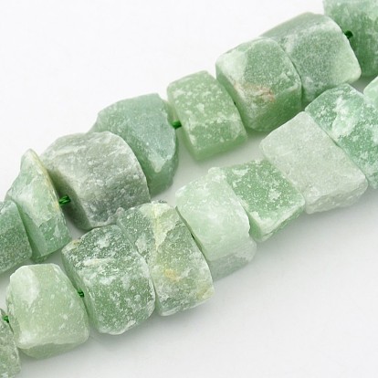 Pépites de pierres précieuses naturelles brins de perles, 12~16x6~15mm, Trou: 1mm, environ 15.7 pouce
