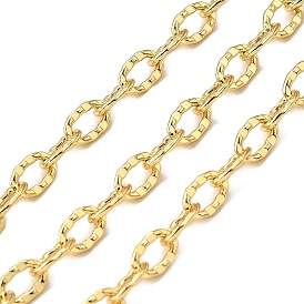 Латунные текстурированные овальные звенья цепи, стойки покрытие, без кадмия и без свинца, долговечный, пайки, с катушкой