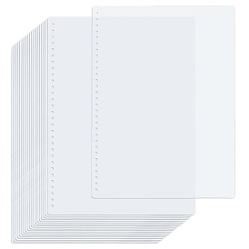 Пластиковые разделители для папок, 30 Вкладка индексной страницы с отверстиями для планировщика, блокнота и переплетных листов., прямоугольные