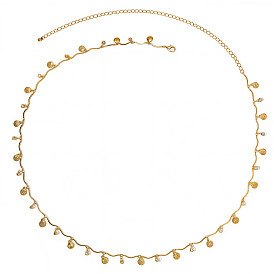 Цепочки для тела, талии, живота, тела, океанического железа, стекла, стразов, ракушек, с кисточками для женщин, прозрачные