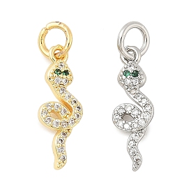 Латунные микро проложить кубического циркония подвески, без кадмия, без никеля и без свинца, змеиные чары, с целью перехода в кольце